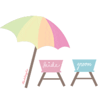 In Love Beach Sticker by Weddingku
