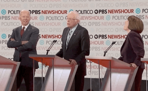 Feels Democratic Debate GIF by Bernie Sanders
