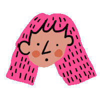 Nervous Pink Sticker