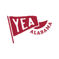 yea_ala alabama roll tide alabama football crimson tide Sticker