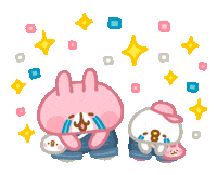 うさぎ やったー Sticker by Kanahei