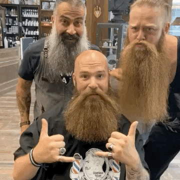 Hair Beard GIF by BEARDED VILLAINS