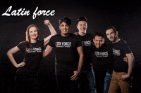 latinforce dancing friends team salsa GIF