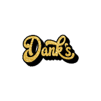 Danks_Wonder_Emporium logo black yellow smoke Sticker