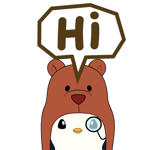 Penguin Hello Sticker by Pudgy Penguins