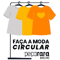 pecarara moda moda circular brechó pecarara Sticker