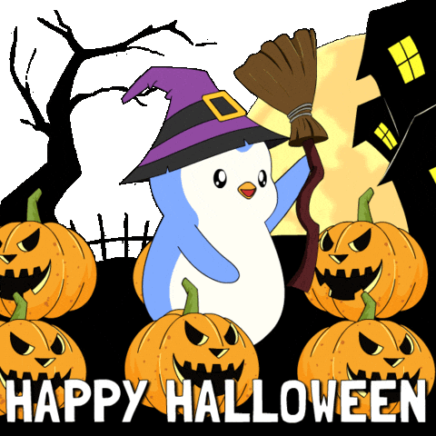 Trick Or Treat Halloween GIF by Pudgy Penguins
