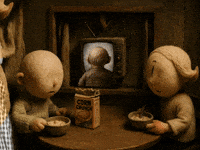Television Eating GIF by Alex Boya
