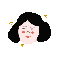 Girl Smiling Sticker