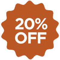 Starburst 20 Off Sticker by Bon Maxie