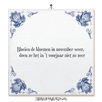 Hoop November Sticker by Tegelspreuken.nl
