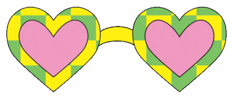 glasses checkers Sticker