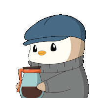 In The Mood Drinking Sticker by Pudgy Penguins
