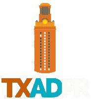 TXADPR college advertising number one ut Sticker
