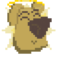 Happy Pixel Sticker