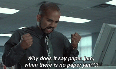 office space paper jam GIF