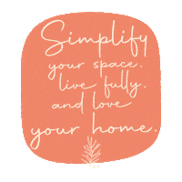 simplespacestl love your home live fully simple space simplespacestl Sticker