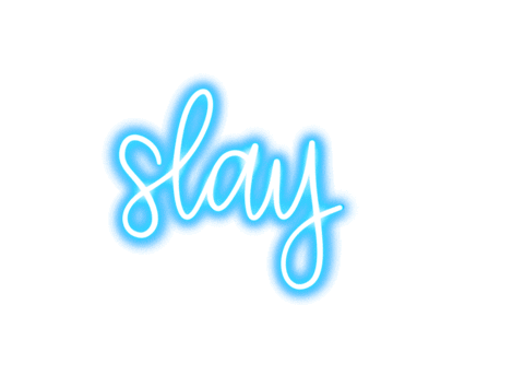neon slay Sticker
