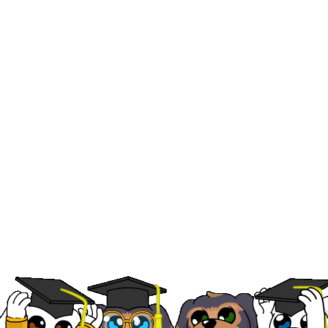 Graduating College Life Sticker by BoDoggos