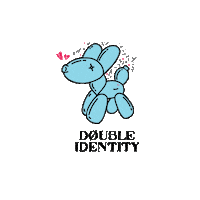 doubleidentityband confetti di the party balloon dog Sticker