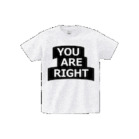 youareright logo brand t-shirt apparel Sticker