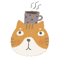 Cat Coffee Sticker