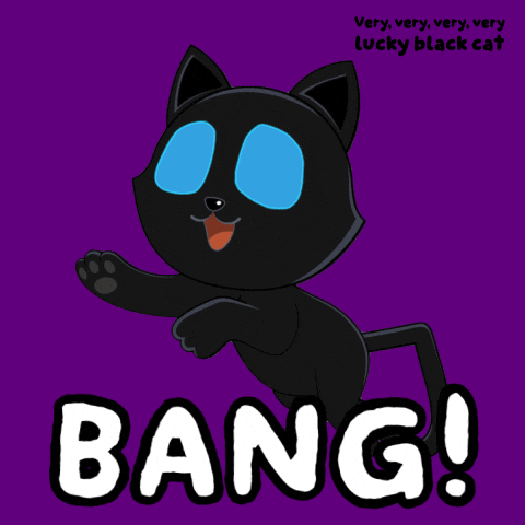 Glow Black Cat GIF by VeeFriends