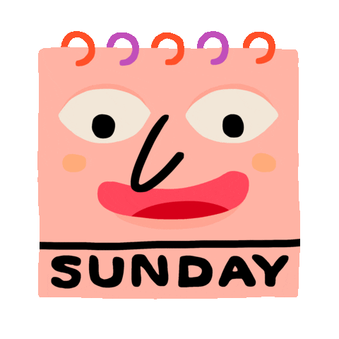 Happy Sunday Fun Sticker by Yeremia Adicipta