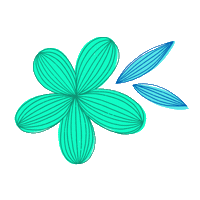 Illustration Flower Sticker
