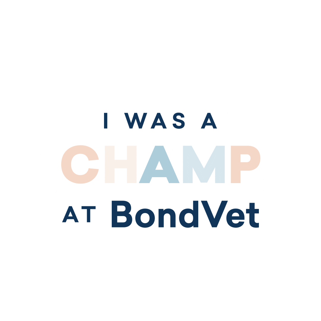 bondvetclinic champ bond vet Sticker