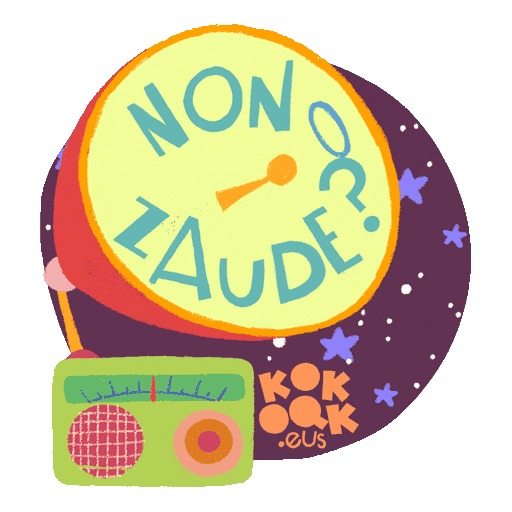 kokoakgara radio non where are you euskara Sticker