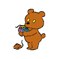 Bear Yarn Sticker by CHEBLO