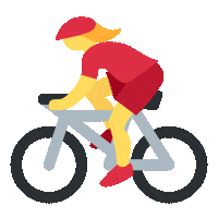 emojivid woman emoji bike biking Sticker
