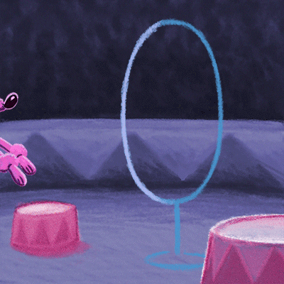 PetraHerberger jumping poodle nonchalant vaudeville GIF
