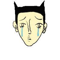 Sad Face Sticker by vootsak