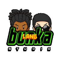 bunkalandstudio logo studio invisible bunkaland Sticker