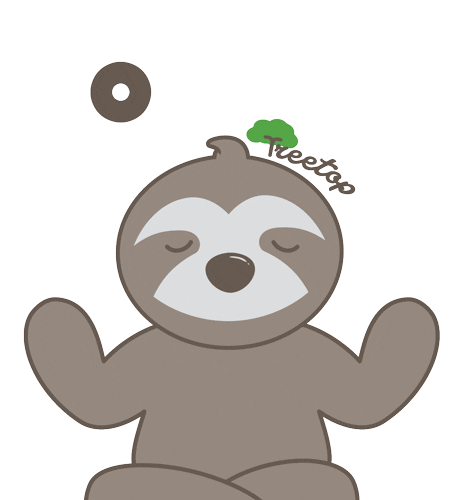 Yoga Sloth Sticker by Life In Treetop