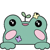 Frog Laughing Sticker