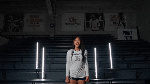 Georgia Tech Volleyball GIF by Georgia Tech Yellow Jackets