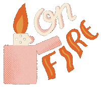 Happy On Fire Sticker by uhuhualoha