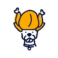 Dog Thanksgiving Sticker by Dan's Pet Care