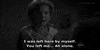lonely black and white GIF