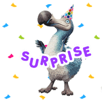 Shocked Party Sticker by Dodo Australia