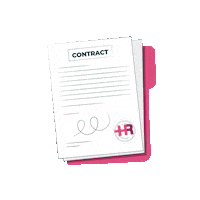 PositiveHR happy pink business hr Sticker