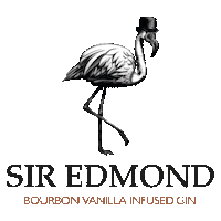 siredmondgin cocktail gin flamingo gin tonic Sticker