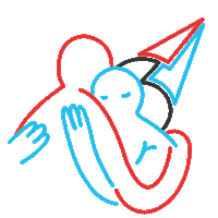 In Love Hug Sticker by Astralón