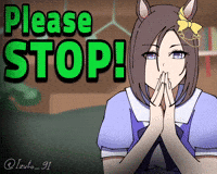 Uma Please Stop GIF