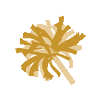 Gold Cheer Sticker by Georgia Southwestern State University