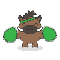 meyPich kawaii cheer cheering boar Sticker