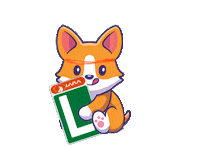 Fox Wink Sticker by Laraaeronautica